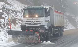Yüksek kesimlerdeki yoğun kar yağışına karşı gece gündüz mücadele