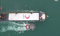 Türk Kızılay 20. yardım gemisini Gazze'ye uğurladı