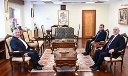 Hanefi Mahçiçek KSÜ Rektörü Ak'ı ziyaret etti