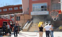 Dulkadiroğlu'nda ilkokulda yangın paniği