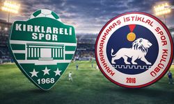 Kırklarelispor - İstiklalspor İlk 11'ler Belli Oldu