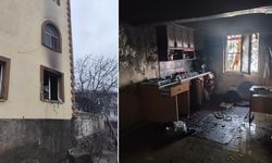 Camide çıkan yangın hasara neden oldu