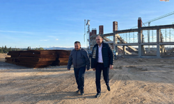 Müdür Öztekin Yeni Stadyumda İncelemelerde Bulundu
