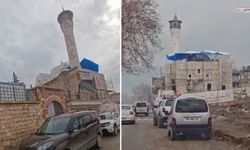 Şekerli Camii’nde Hava Şartlarına Rağmen Hummalı Çalışma