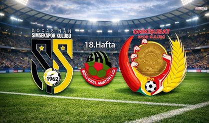 Kocasinan Şimşekspor Onikişubatspor ilk 11'ler belli oldu