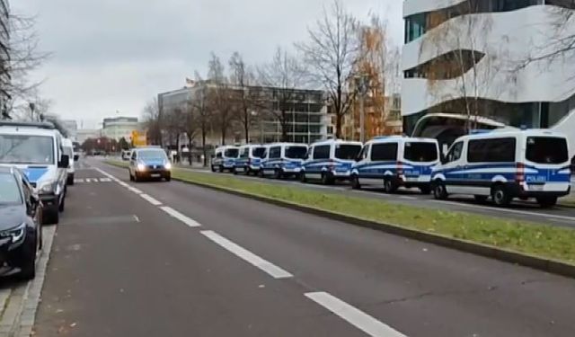 Berlin’de Cumhurbaşkanı Erdoğan’ın ziyareti için geniş güvenlik önlemleri alındı