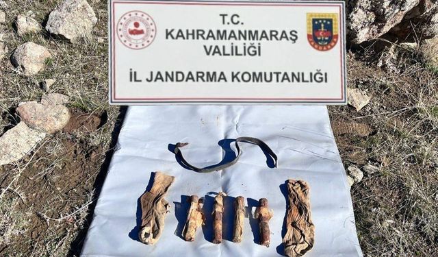 Kahramanmaraş’ta PKK’ya ait malzemeler ele geçirildi