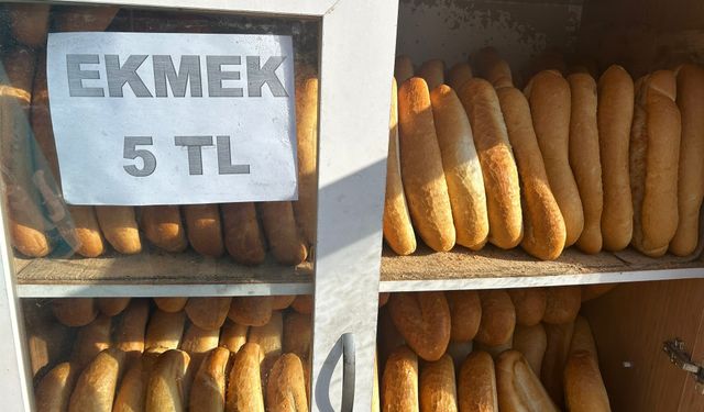 Tomarza'da ekmek 5 TL'ye düştü