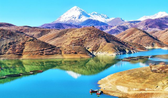 Kahramanmaraş Kandil Barajı’ndan kartpostallık görüntüler