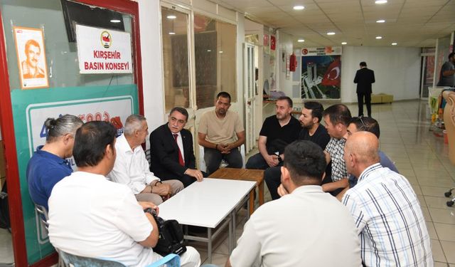 Rektör Karahocagil, Kırşehir Basın Konseyi'nde projelerini anlattı