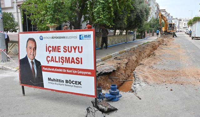 Antalya Kuzeyyaka'nın içme suyu sorunu sona eriyor