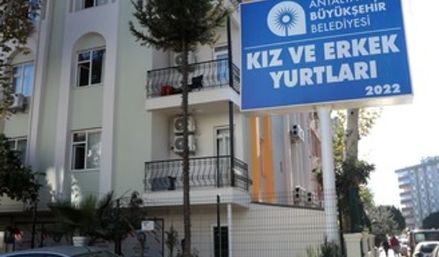 Antalya Büyükşehir’in yurtları üniversiteli gençleri bekliyor