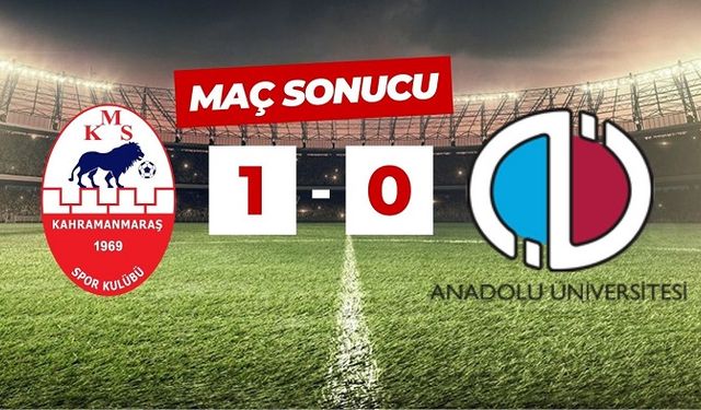 Kahramanmaraşspor evinde galip: 1-0