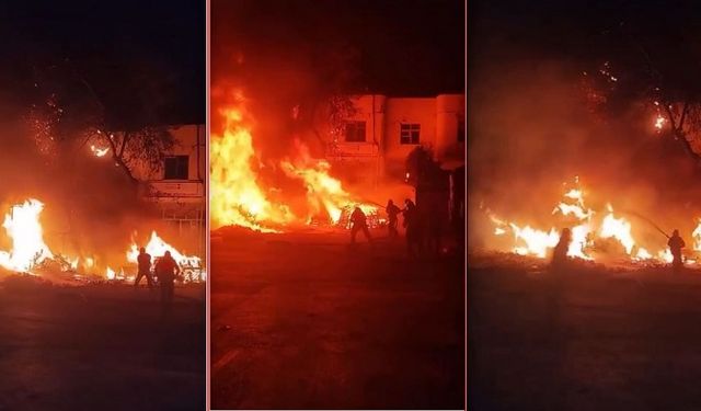 Kahramanmaraş’ta Panik Yaratan İş Yeri Yangını