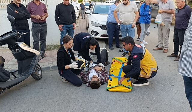 Alkollü sürücü motosiklete çarptı: 1 yaralı