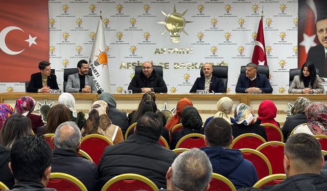 Milletvekili Şahin Afşin’de Çalışmaları İnceledi