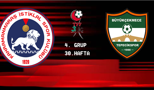 Kahramanmaraş İstiklalspor Play-off'u Garantiledi
