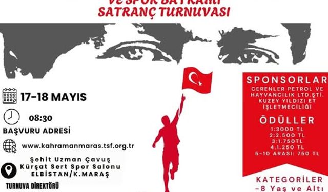 Elbistan’da 19 Mayıs Satranç Turnuvası Düzenlenecek