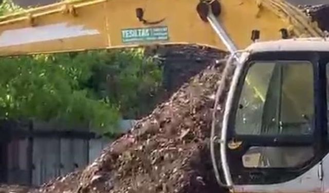 İş makinası operatöründen oyunları aratmayan kurtarma operasyonu