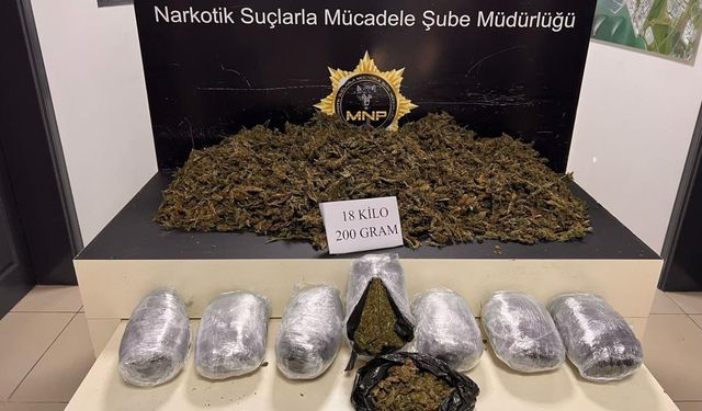 Şeftali serasında çuvallarca uyuşturucu ele geçirildi