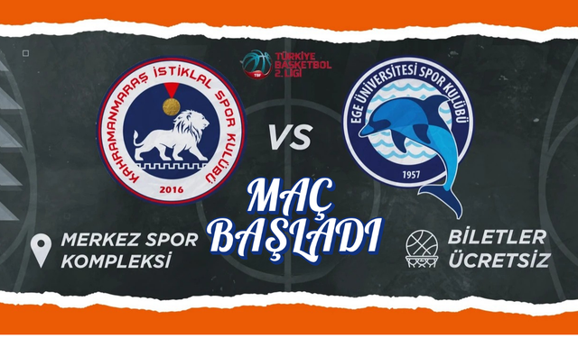 İstiklal Basketbol Ege Üniversitesi Daçka Maçı Başladı
