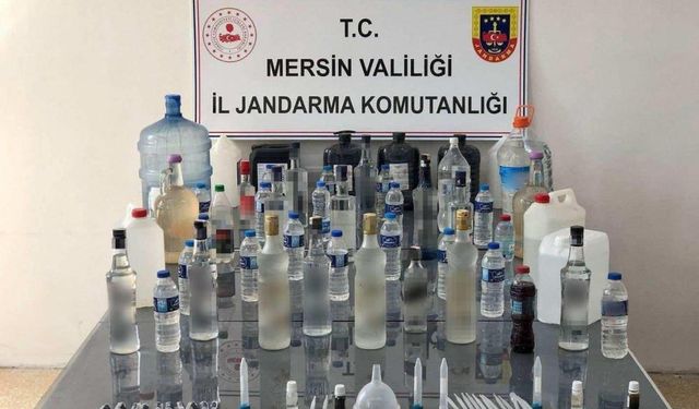 127 litre sahte içki ele geçirildi