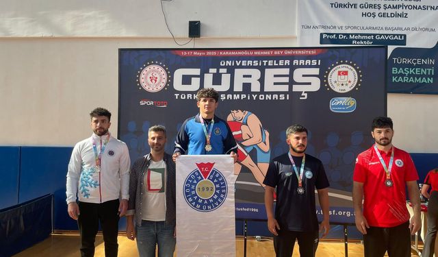 KSÜ'lü Pehlivanlar Türkiye Şampiyonası’na Damga Vurdu
