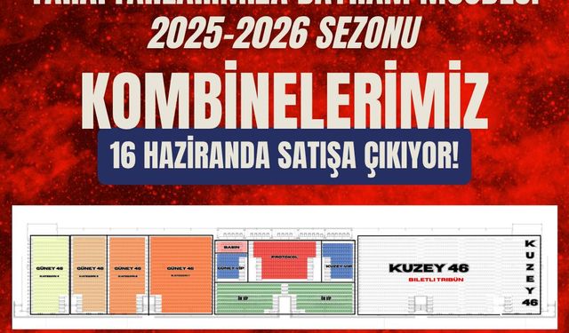 Yeni Sezon Kombine Satışları Başlıyor