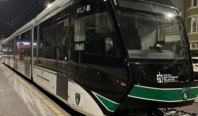 Kocaeli’de 9. tramvay raylara indirildi