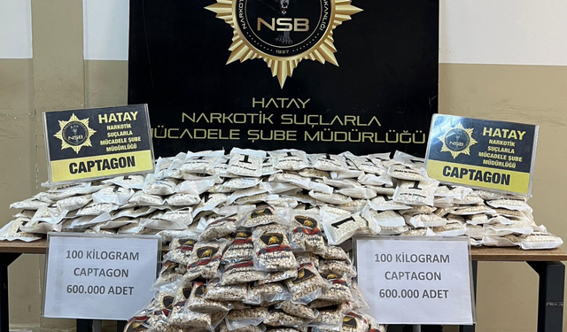 600 bin adet uyuşturucu hap ele geçirildi