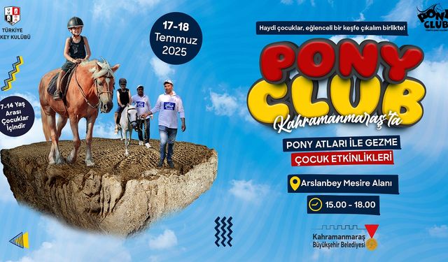Kahramanmaraş’ta Çocuklara Pony Etkinliği