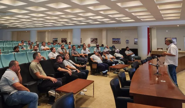Belediyeden personeline iş güvenliği eğitimi