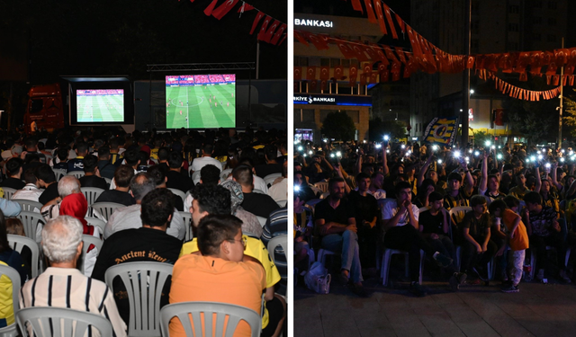 Dev Ekranda Maç Keyfi: Sporseverler Meydanda Buluştu