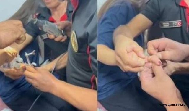 Afşin’de Parmağına Sıkışan Yüzüğü İtfaiye Kurtardı