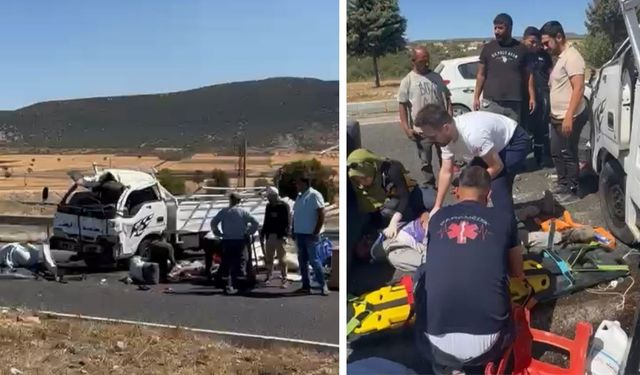 Kahramanmaraş’ta Minibüs ile Kamyonet Çarpıştı: 2 Yaralı