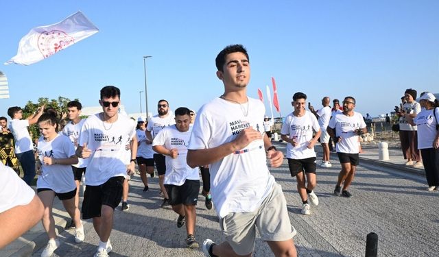 Mavi Hareket Koşusu Sahilde Büyük İlgi Gördü