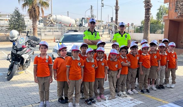 Minik Öğrencilere Trafik Bilinci Aşılandı