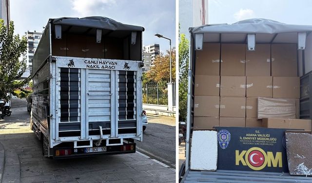 Polis Ekipleri 30 Milyon Liralık Kaçak Sigara Yakalandı