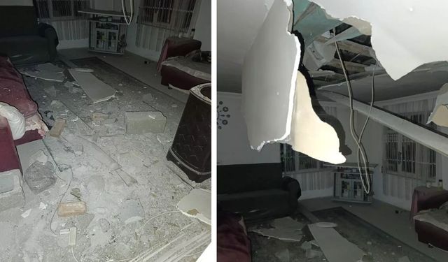 Deprem Manisa'da Eve Zarar Verdi! Tavan Çöktü