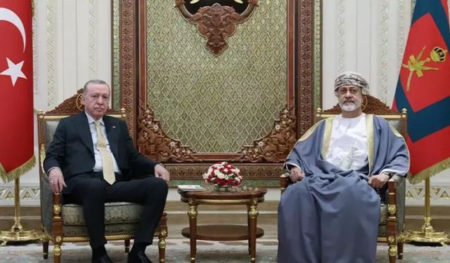 Cumhurbaşkanı Erdoğan, Umman Sultanı Heysem bin Tarık ile bir araya geldi