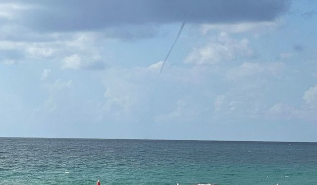 Denizde Kısa Süreli Hortum Olayı Yaşandı