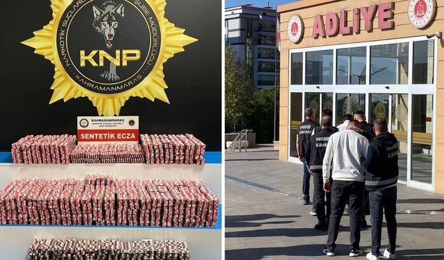 Kahramanmaraş’ta Operasyonda 32 Bin Sentetik Hap Ele Geçirildi, 2 Kişi Tutuklandı