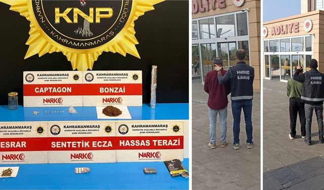Kahramanmaraş’ta Uyarıcı Madde Sattılar Şafak Operasyonuyla Alındılar