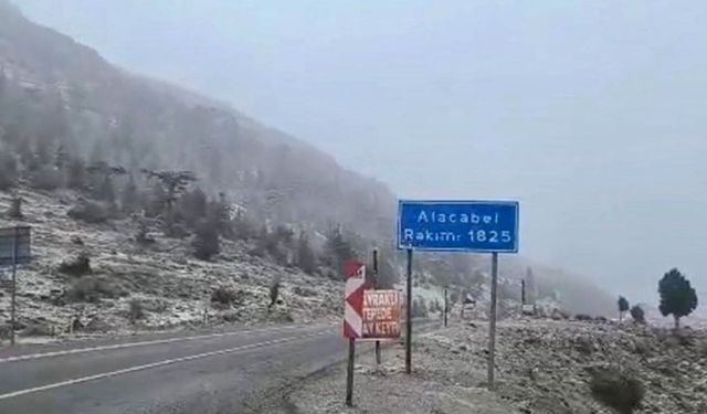 Kar Yağışı Başladı, Sürücülere Dikkat Uyarısı Yapıldı