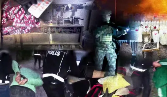 Milyonlarca Hap ve Yüzlerce Kilo Madde Ele Geçti