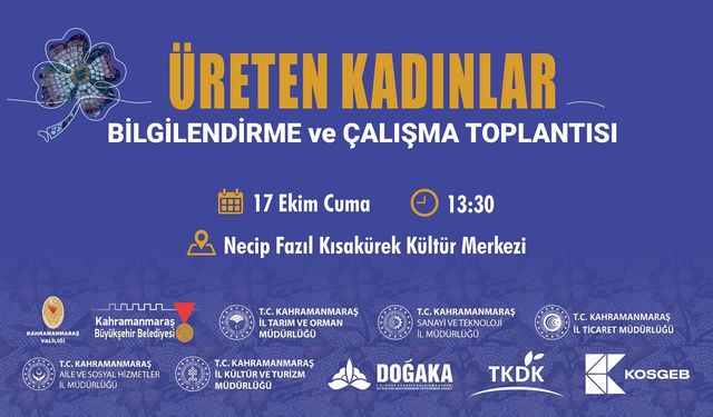 Kahramanmaraş’ta Üreten Kadınlar Buluşuyor
