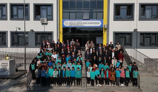 Kahramanmaraş'ta Halil İbrahim Gümüşer Ortaokulu Açıldı