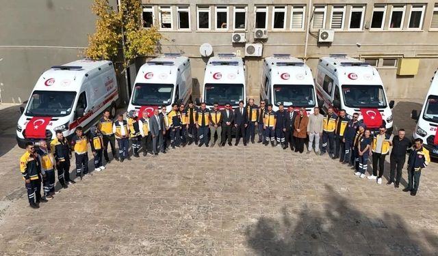 Kahramanmaraş'ın Filosuna 9 Ambulans Katıldı