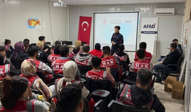 Kahramanmaraş AFAD'ı Ahde Vefa Derneği'ne Haberleşme Eğitimi Verdi