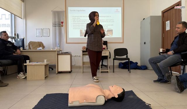 Kahramanmaraş'ta KASKİ personellerine acil durum eğitimi verildi